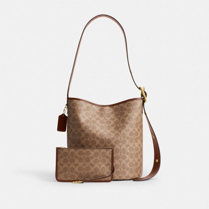 Bleecker Bucket Bag In Signature Canvas