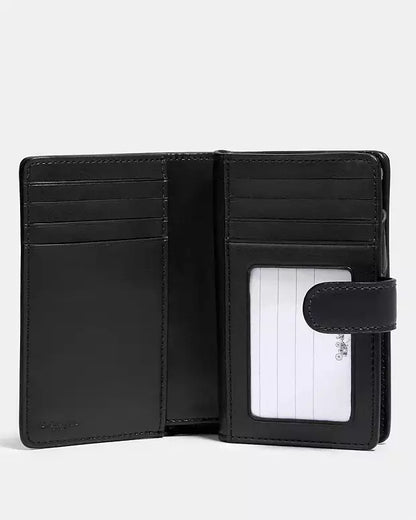 Medium Corner Zip Wallet With Horse And Carriage Print