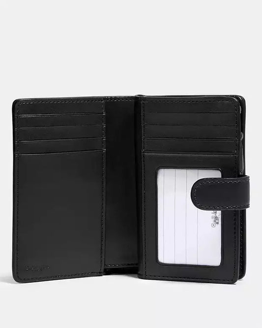 Medium Corner Zip Wallet With Horse And Carriage Print